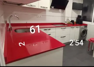 Encimera Silestone Roja Brillo