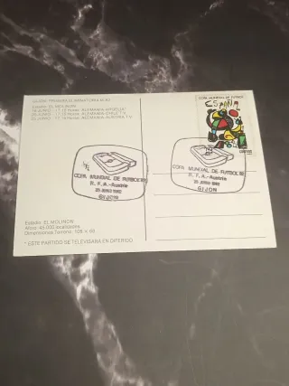 Lote Sporting Gijón España 82 - fútbol retro