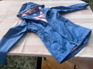 Impermeable niña azul y rosa talla 7/8