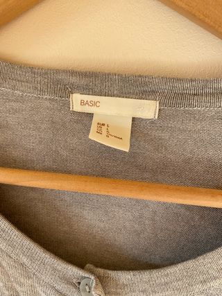 Jersey H&M botones gris Talla L