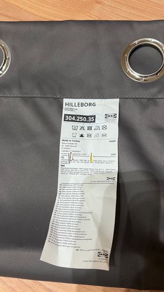 Cortina Hilleborg Ikea Gris Oscuro