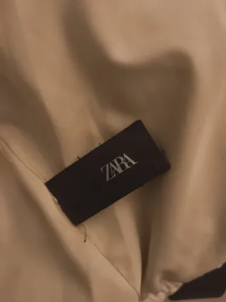 Abrigo acolchado beige con capucha NIÑA T 8-9