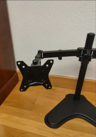 Soporte Doble Monitor Universal Negro