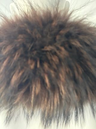 Collo di pelliccia marrone