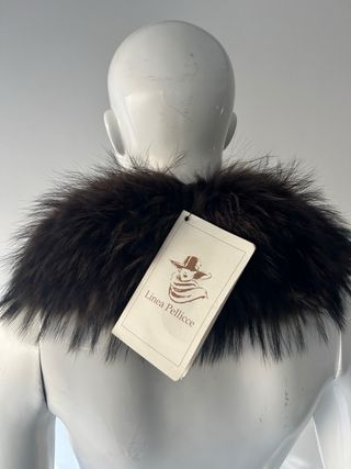 Collo di pelliccia marrone