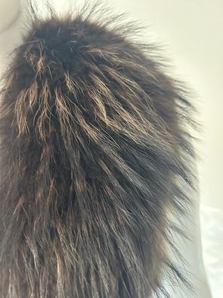 Collo di pelliccia marrone