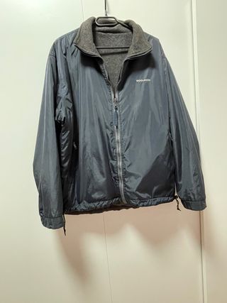 Giacca Woolrich double-face blu/grigio