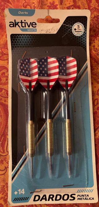 Juego 3 Dardos Aktive Sports Punta Metálica