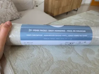 Papel pintado textil beige