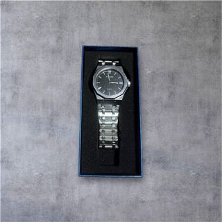 Reloj PUL TIME Negro y Plateado