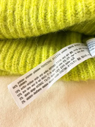 Jersey verde cuello redondo S