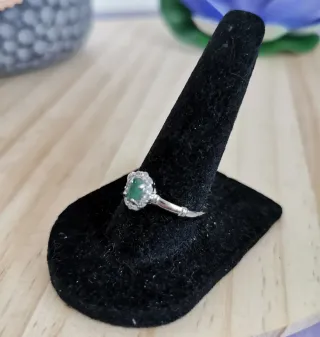 Anillo Aventurina Verde, Suerte y Prosperidad