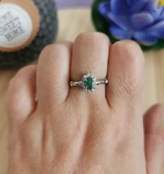 Anillo Aventurina Verde, Suerte y Prosperidad