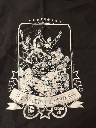 Bolso negro con estampado DC Comics