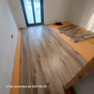 Instalación suelo de parquet
