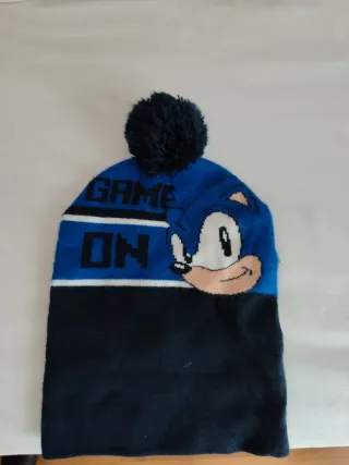 Gorro Sonic Game On con pompón