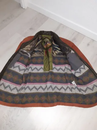 Parka vintage T:54. Piel y lana