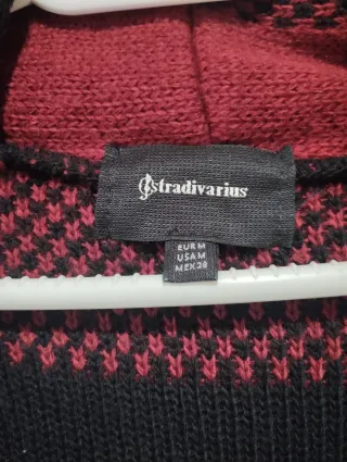 Cárdigan cuadros Stradivarius