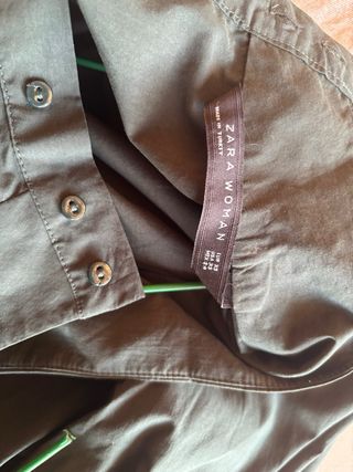 Camisa Zara Verde Talla XS