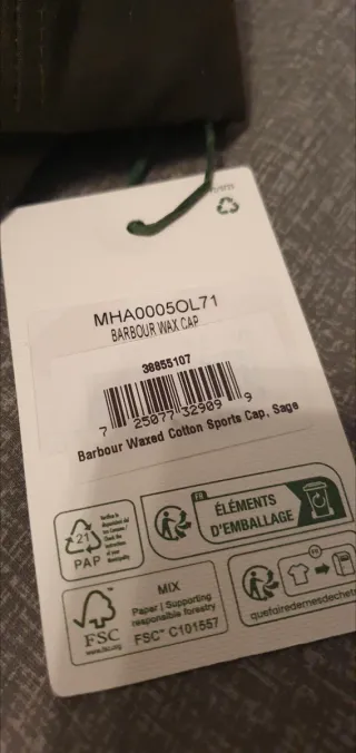 Gorra Barbour Waxed