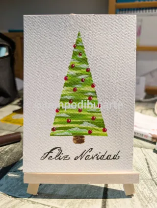 Postal Feliz Navidad Árbol Navideño