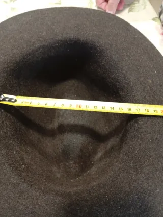 Sombrero Fedora Talla XL Gris-Marrón