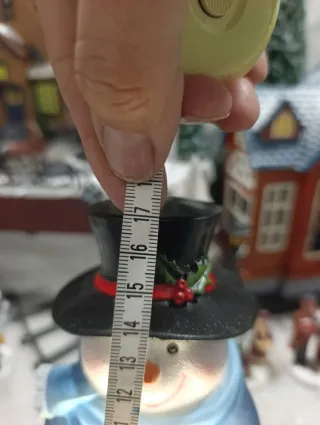 Figura Navidad Luz Azul y Blanca