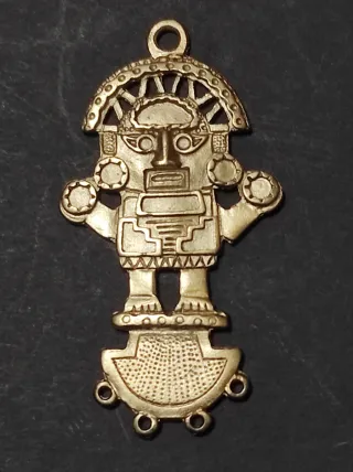 Colgante Tumi Chapado Oro