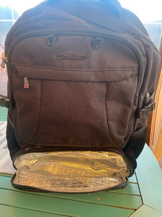 Mochila CoolBell Negra con Compartimento Térmico