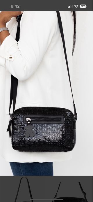 Bolso Bandolera Tous Negro Charol