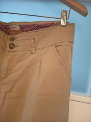 Pantalón de pinza beige