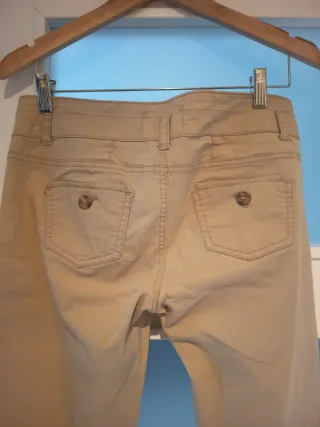 Pantalón de pinza beige