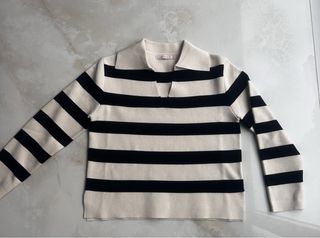 Jersey Dolores Promesas Rayas Beige/Negro