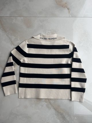 Jersey Dolores Promesas Rayas Beige/Negro