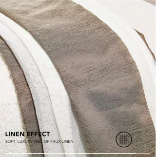 Tende a strisce marrone e bianche