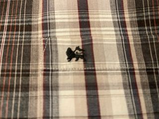 Camisa Lerros Hombre XXL Cuadros Marrón Beige