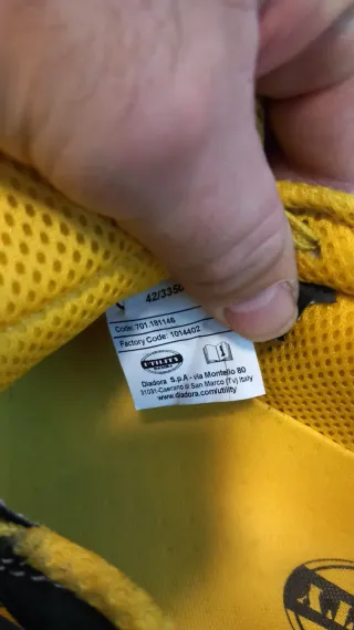 Diadora Scarpe da Lavoro Nero/Giallo
