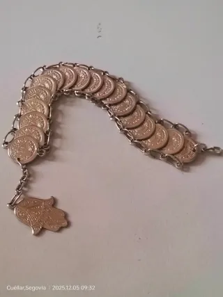 Pulsera Monedas Mano de Fátima