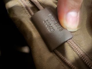 Bolso Hombro Gucci GG Tela Beige y Marrón