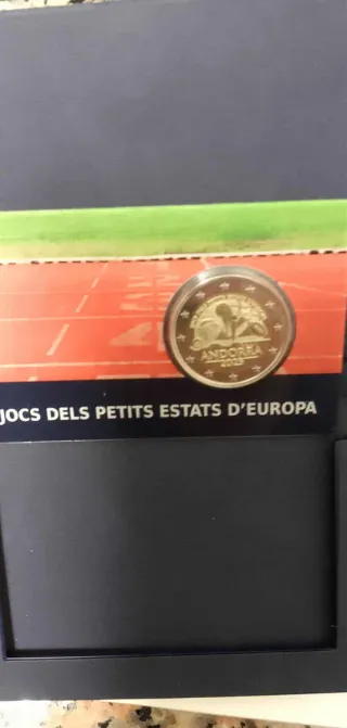 Prova 2 euros Andorra 2025 Jocs Petits Estats Euro