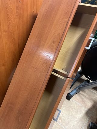 Mueble recibidor y espejo madera