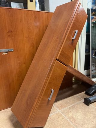 Mueble recibidor y espejo madera