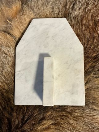 Espejo de mesa hexagonal mármol