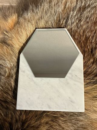 Espejo de mesa hexagonal mármol