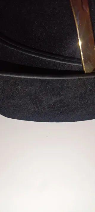 Cinturón negro mujer hebilla dorada 80 CMS.