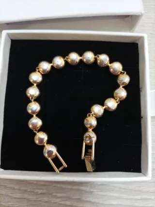 Pulsera Swarovski Angelic Chapado Oro Rosa