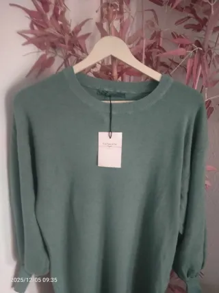 Vestido punto verde T.36-38