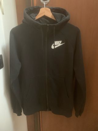 Felpa Nike con cappuccio Nera Tg M