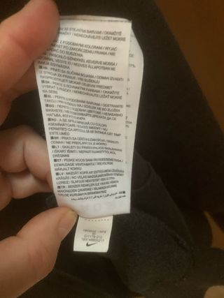 Felpa Nike con cappuccio Nera Tg M