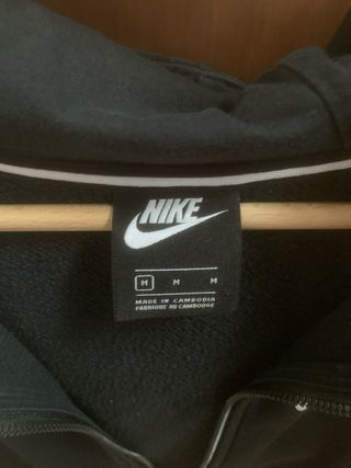 Felpa Nike con cappuccio Nera Tg M